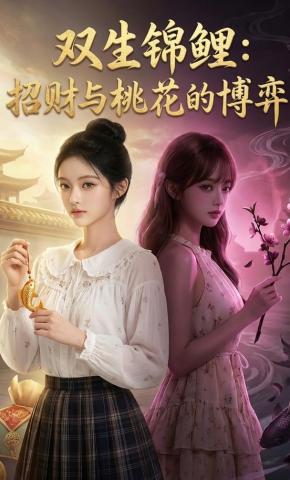 短剧《双生锦鲤：招财与桃花的博弈》海报
