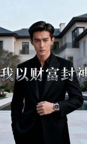 短剧《我以财富封神》海报