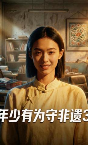 短剧《年少有为守非遗3》海报