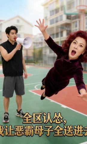 短剧《全区认怂，我让恶霸母子全送进去》海报
