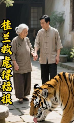 短剧《桂兰救虎得福报》海报