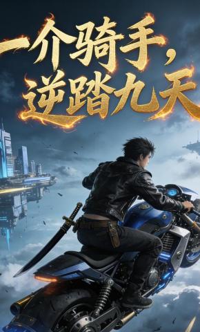 短剧《一介骑手，逆踏九天》海报