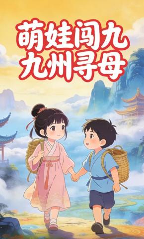 短剧《萌娃闯九州寻母》海报