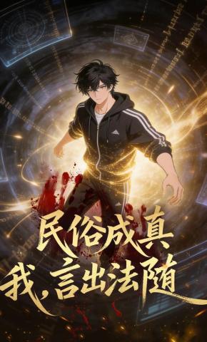短剧《民俗成真：我，言出法随》海报