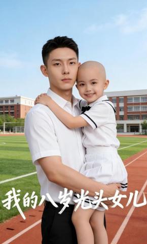 短剧《我的八岁光头女儿》海报