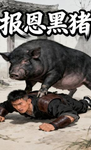 短剧《报恩黑猪》海报