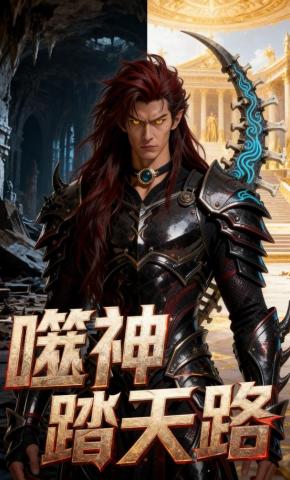 短剧《噬神踏天路》海报