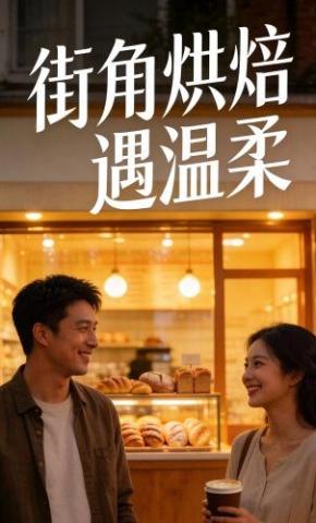 短剧《街角烘焙遇温柔》海报