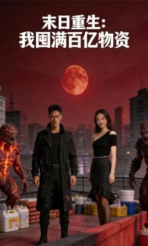 短剧《末日重生：我囤满百亿物资》海报