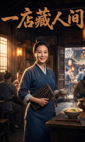 短剧《一店藏人间》海报