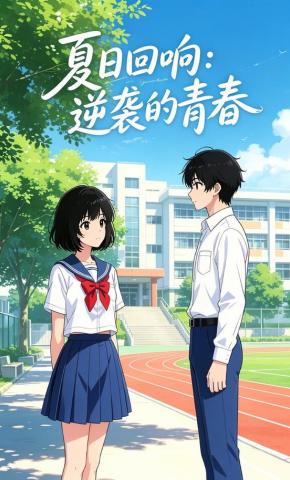 短剧《夏日回响：逆袭的青春》海报