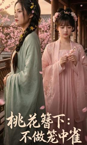 短剧《桃花簪下：不做笼中雀》海报