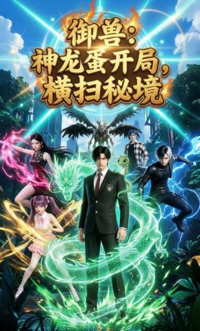 短剧《御兽：神龙蛋开局，横扫秘境》海报