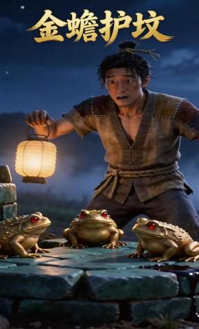 短剧《金蟾护坟》海报