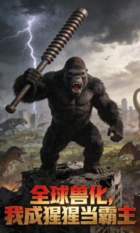 短剧《全球兽化，我成猩猩当霸主》海报