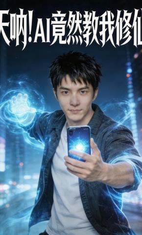 短剧《天呐！AI竟然教我修仙》海报