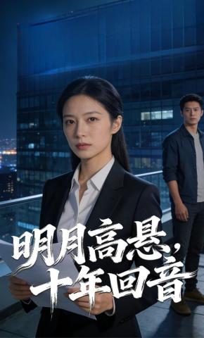 短剧《明月高悬，十年回音》海报