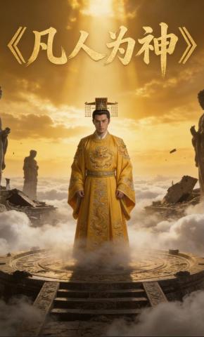 短剧《凡人为神》海报