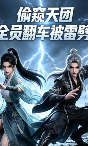 短剧《偷窥天团：全员翻车被雷劈》海报