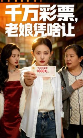 短剧《千万彩票，老娘凭啥让》海报
