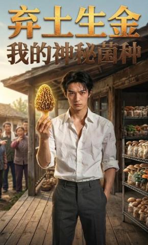 短剧《弃土生金：我的神秘菌种》海报