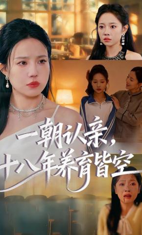 短剧《一朝认亲，十八年养育皆空》海报