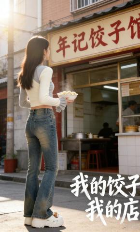 短剧《我的饺子我的店》海报