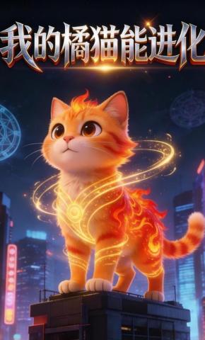 短剧《我的橘猫能进化》海报