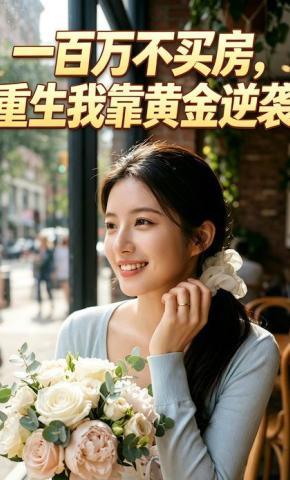 短剧《一百万不买房，重生我靠黄金逆袭》海报