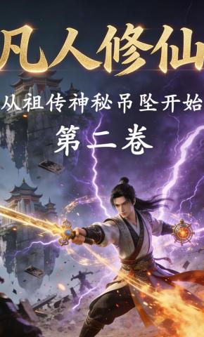 短剧《凡人修仙：从祖传神秘吊坠开始（第二卷）》海报