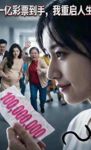 短剧《一亿彩票到手，我重启人生》海报