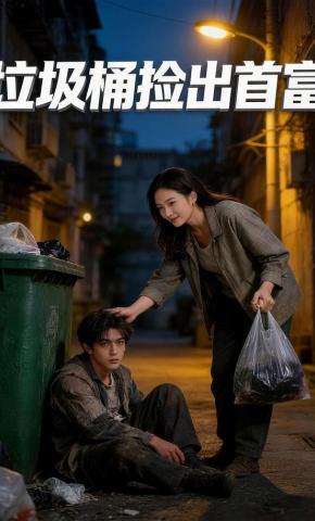 短剧《垃圾桶捡出首富》海报