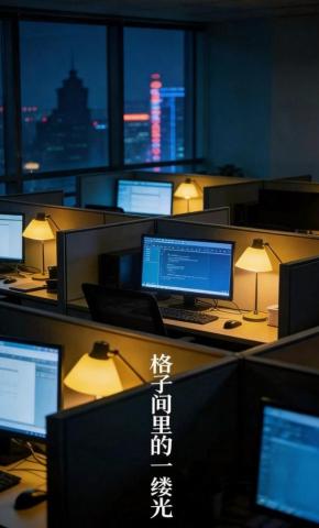 短剧《格子间里的一缕光》海报