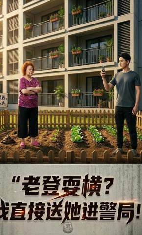 短剧《老登耍横？我直接送她进警局》海报