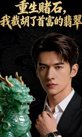 短剧《重生赌石，我截胡了首富的翡翠》海报