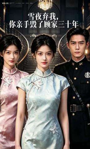 短剧《雪夜弃我，你亲手毁了顾家三十年》海报