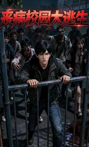 短剧《丧病校园大逃生》海报