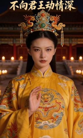 短剧《不向君王动情深》海报