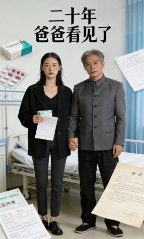 短剧《二十年，爸爸看见了》海报