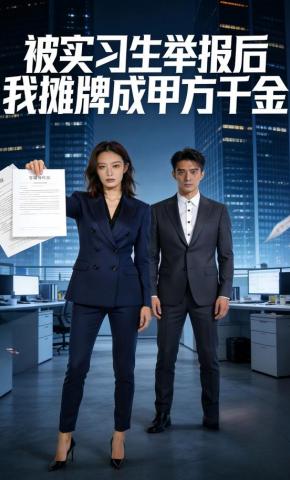 短剧《被实习生举报后，我摊牌成甲方千金》海报