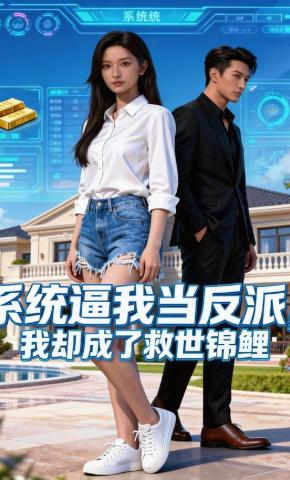 短剧《系统逼我当反派，我却成了救世锦鲤》海报