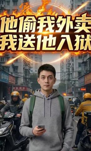 短剧《他偷我外卖我送他入狱》海报