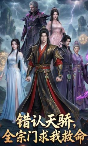 短剧《错认天骄，全宗门求我救命》海报