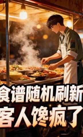 短剧《食谱随机刷新，客人馋疯了》海报