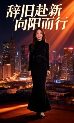 短剧《辞旧赴新向阳而行》海报