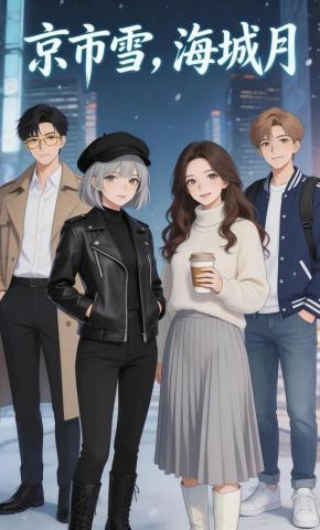 短剧《京市雪，海城月》海报