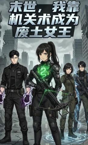 短剧《末世，我靠机关术成为废土女王》海报