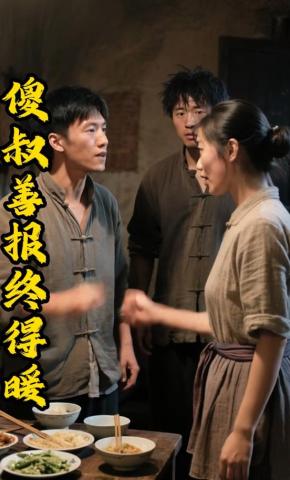 短剧《傻叔善报终得暖》海报
