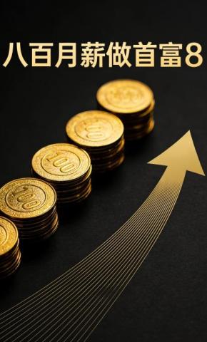 短剧《八百月薪做首富8》海报
