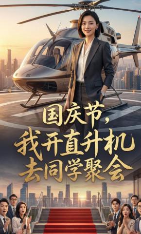 短剧《国庆节，我开直升机去同学聚会》海报